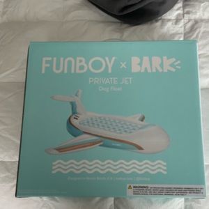 Funboy x Bark private jet dog float